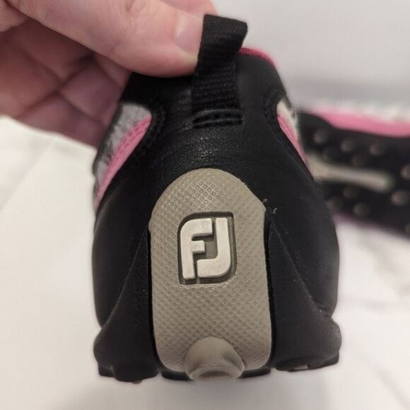 FootJoy Women's Summer Series Pink White Black Leather Upper Golf Shoes 7.5 - Picture 8 of 10